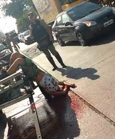 Bloody Homicide Scene .