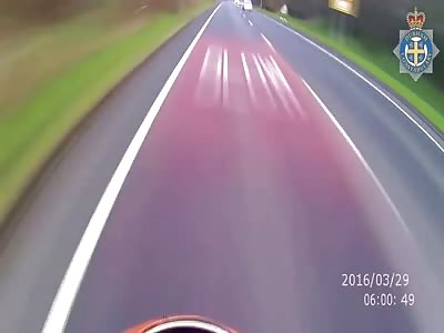 Last Moments Of A Motorcycle Driver