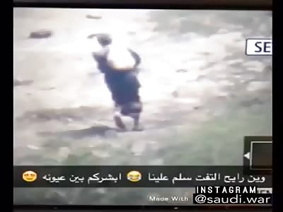 Saudi army killing houthis