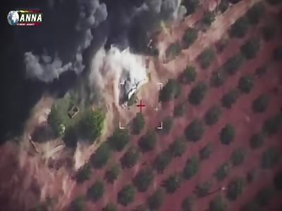 Russian Airstrike Sends Survivors Scattering In Panic