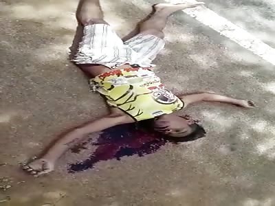 Man Last Moment After Shot in The Head