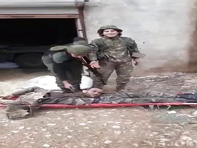 Soldiers and Their Trophy