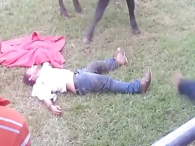 Man dies after being hit in the head by bull