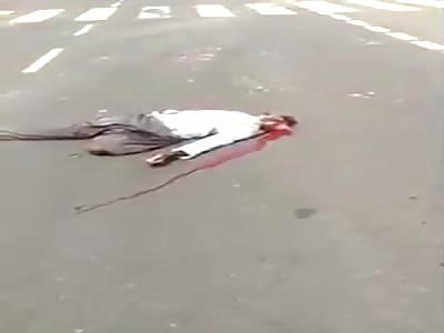 Fatal Truck And Motorcycle Accident With Two Dead.