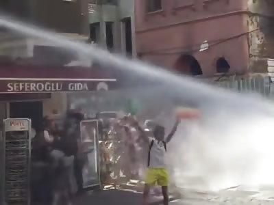 Gay protesters get hurt