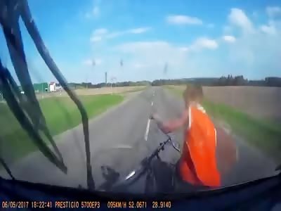 Boy on bicycle hit by car doing 100KM/H