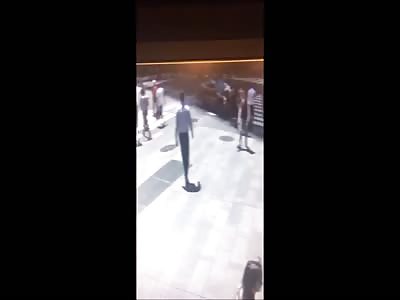 another angle of car runnning people over in times square