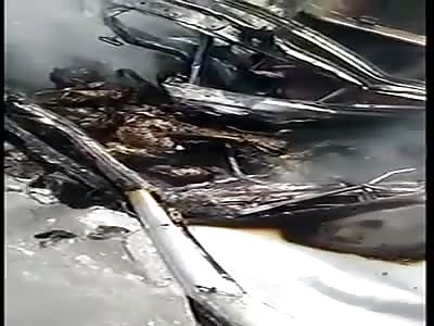 Horrible Death: Train vs car aftermath