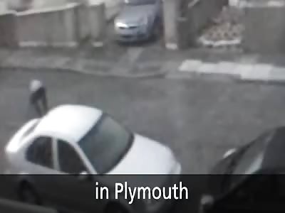 Man lays down in the road and gets run over by a hit and run driver