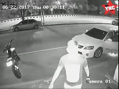 Man gets nailed by a motorbike