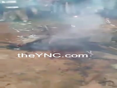 Thug still on fire after being burned alive