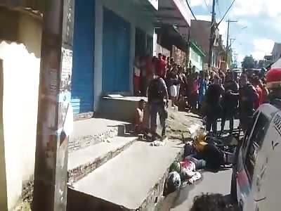 one thief was killed and another hops into police car