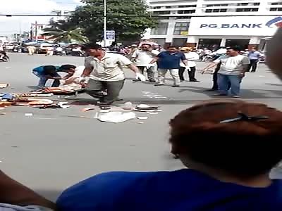 Mans head totally destroyed in accident along with his wife and poor dog