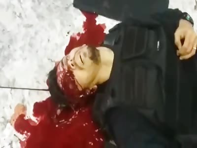 Thief gasping for air final seconds of life after being shot in the head