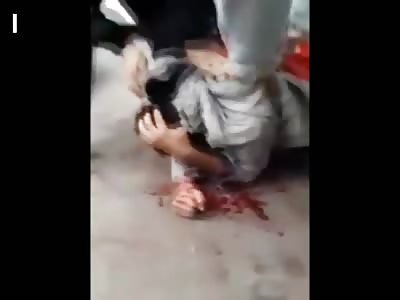 Scum who abused a disabled girl gets a good kicking