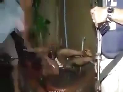 Man Tries to React but Receives a brutal beating