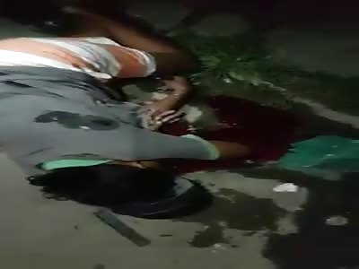 Young woman was shot dead in the street