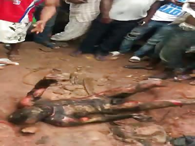 Second view of thug who was burned alive