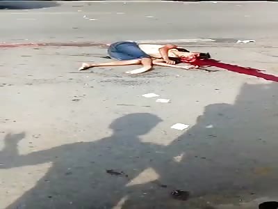 Heads Smashed Open and Spilled On the Road