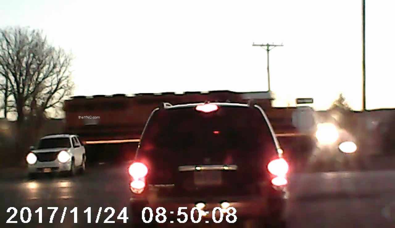Train Smashes Into a Car at a Crossing