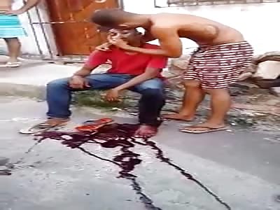 Man Losing Conciousness After Getting Shot in Chest