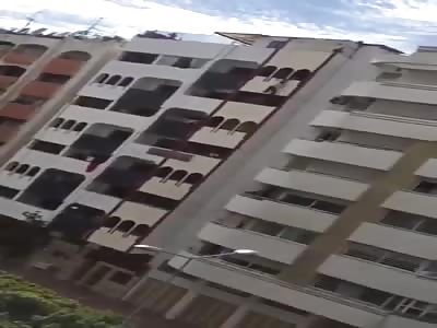 Suicidal Man Falls To His Death and Hits the Ground HARD