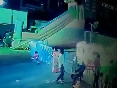 Three Year old Boy Gets Killed by a Kids Train Ride In India