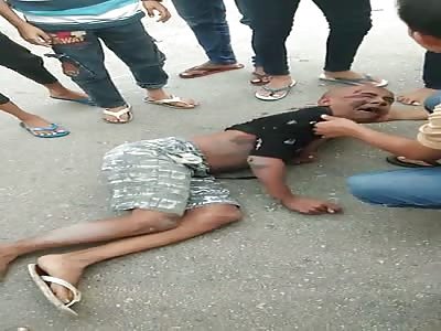 Man Suffering Seizure from Accident