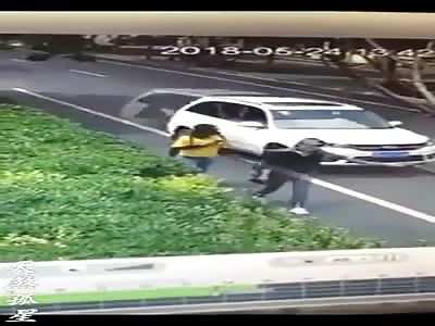 Woman Gets Run Over By Road Rage Driver