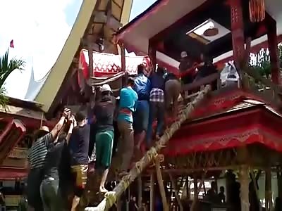 Burial Ceremony Goes Badly Wrong @1:31 Mark