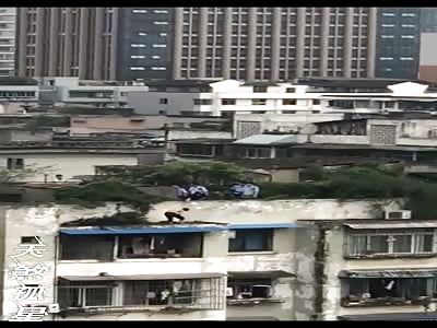 Another Assholes Suicide Jump in China