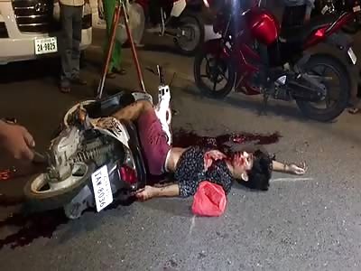 Tears for Biker Laid Dead in Blood