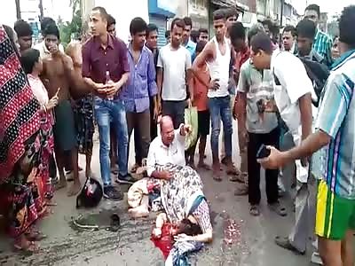 Man Crying Over Destroyed Wife in Horrific Aftermath