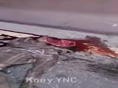 Head Split Gore from Lahore