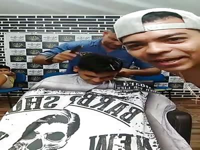 Man Brutally Executed at the Barbershop on LiveStream