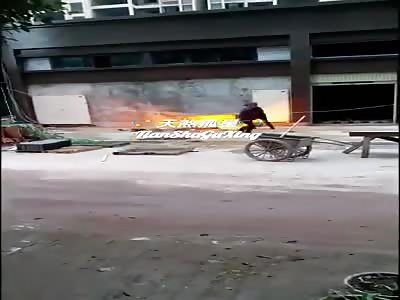 Girl Electrocuted and Set on Fire by Fallen Live Wire