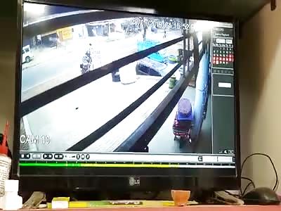 Kid Taken out by Swerving Car