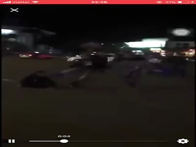 Man Takes Kicks to the Face