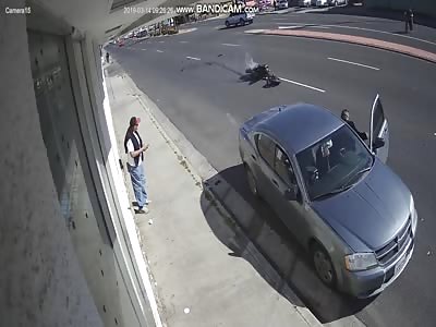 Biker Killed in Brutal Accident in Bakersfield (2 Angles)