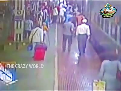 Man Brutally Dragged under Train