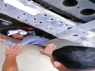 Young Biker Girls Agonizing and Crushed