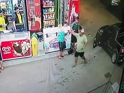 CCTV Murder of Gas Station Attendent