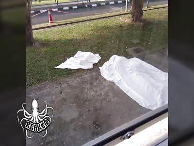 Mother and son, fall from sixth floor