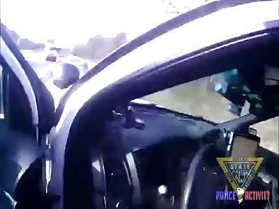 New Jersey State Troopers Pull Man From Burning Truck 