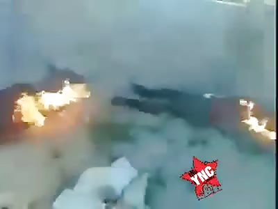 Civilians killed and burned by soldiers