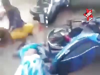 Victims of gas leak in Visakhapatnam