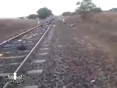 14 workers killed by a freight train in Aurangabad.