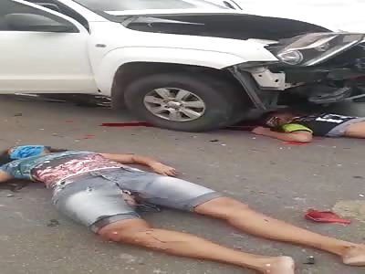 fatal accident, couple on motorcycle collides with car