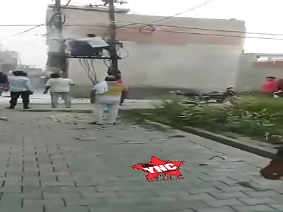 Work dies after receiving electric shock