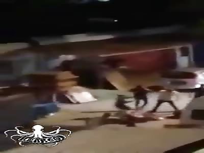 Damn, angry man hacks his rival with machete